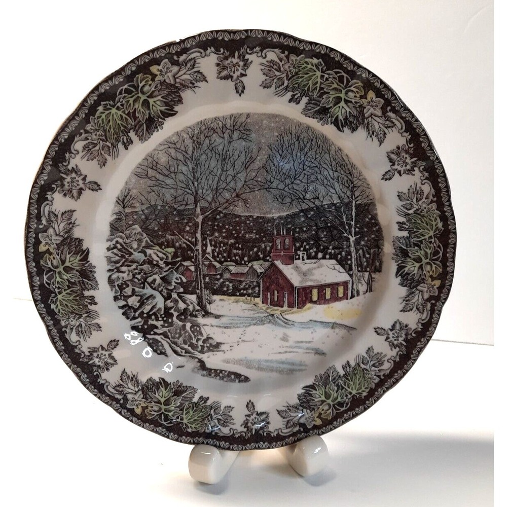 Johnson Brothers 10" Dinner‎ Plate The Friendly Village Reproduction Cottagecore